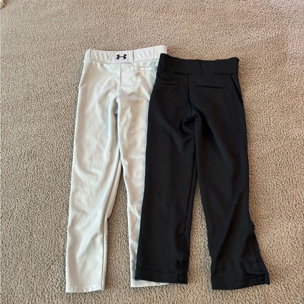 Under Armour Kids' Black and White Leggings